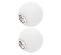 Gatuida 2pcs Spherical Frosted Glass Ball Lampshade Milk Glass Replacement Shade for Pendant Light Fixtures Bedroom Kitchen and Living Room Decor