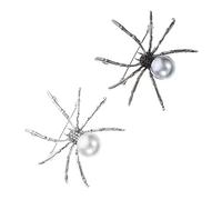 Gatuida 2Pcs Spider Brooch Pin Stylish Alloy Halloween Costume Accessory Elegant Pearl Lapel Pins for Women for Weddings and Parties Unique Jewelry for Any Occasion