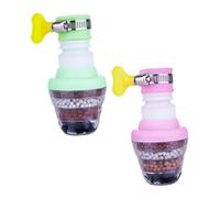 Gatuida 2pcs Splash Water Nozzle Water Saving Faucet Filter for Home Use Random Sink Tap Aerator with Impurity Filtration and Enhanced Pressure Random Color
