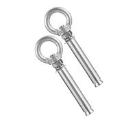 Gatuida 2pcs Stainless Steel Closed Hook Expansion Bolts Heavy Duty Concrete Wall Anchors for Secure Mounting in Residential and Commercial Use