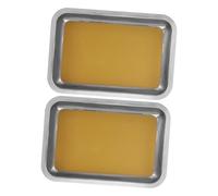 Gatuida 2pcs Stainless Steel Dissection Tray with Wax Base for Biology Lab Teaching Reusable Pan with Anatomical Guide and Smooth Edges for Students and Senior Teachers