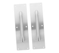 Gatuida 2pcs Stainless Steel Fire Door Push Pull Bar Handle Heavy Duty Sliding Cabinet Wardrobe Gate Handle for Exit and Commercial Use