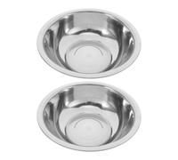 Gatuida 2pcs Stainless Steel Foot Soaking Tub Portable Foot Wash Basin for Bathing Laundry Mixing Bowl for Bathroom Kitchen