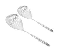 Gatuida 2pcs Stainless Steel Strainer Spoons with Hanging Kitchen Colander Skimmer for Food Filtration Hot Pot and Frying Use Cooking Utensils for Home Efficiency