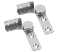 Gatuida 2pcs Stainless Steel Torque Hinge with Damping Positioning Cabinet Door Closer Swivel Joint Hardware for Cabinets Wardrobes Quiet Stop