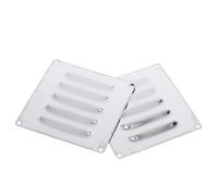 Gatuida 2pcs Stainless Steel Vent Panel Heat Resistant Ventilation Plate for Outdoor Fire Pit BBQ Grill Stove Enhances Combustion Efficiency and Airflow with Corrosion Resistant Stove Vent