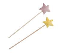 Gatuida 2pcs Star Shaped Fairy Wands for Multi Functional Glitter Fairy Stick Birthday Party Dress Up and Cosplay Props for Halloween Stage Performance Pretend Play