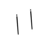 Gatuida 2pcs Tablet Mobile Phone Stylus Pen Round Metal Capacitive Touchscreen Pen Dual Nibs for Writing Drawing and Tablets Lightweight and Noise Black
