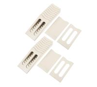 Gatuida 2pcs Telescopic 10 Slot Attendance Card Rack Wall Mounted Organizer