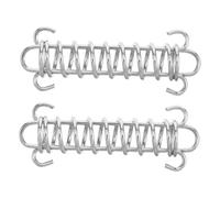 Gatuida 2pcs Tent Spring Buckle Adjustable Metal Elastic Rope Tensioner for Enhanced Wind Stability Reliable Spring Mechanism for Secure Camping Experience Robust Design for Outdoor Use