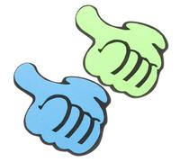 Gatuida 2pcs Thumbs Up Props Cheerleading Decorations Green Hand Ornaments for Party Cheering and Home Decor
