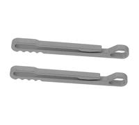 Gatuida 2PCS Titanium Alloy Keychain Carabiner Hook Clips Durable Ring Buckle with Slip Design for Access Corrosion Resistant Outdoor Equipment