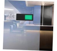Gatuida 2pcs Toilet Door Signs Sliding Privacy Indicator for Bathroom and Office Abs Material Self Adhesive Easy Installation Black Rectangle Vacancy and Occupied Status