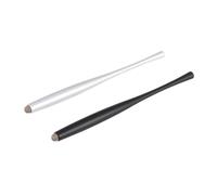 Gatuida 2pcs Touch Screen Pen Metal Capacitive Stylus Replacable Fiber Cloth Tip Writing Tool for Phone Tablet Smooth Touch