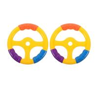 Gatuida 2pcs Toy Steering Wheel - Plastic Steering Wheel for Rocking Car Bumper Car Pirate Ship - Playground Accessories for Treehouse Backyard Playset Outdoor Playhouse