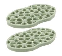 Gatuida 2pcs Tpe Flexible Curling Hair Comb for Curls, Volumizing Twist Curl Brush for Curly Hair Styling, Salon and Home Use, Green