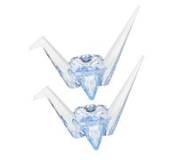 Gatuida 2Pcs Transparent Acrylic Origami Crane Figurines Decorative Animal Table Ornaments for Halloween Thanksgiving Weddings Festivals Home