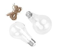 Gatuida 2pcs Transparent Bulb Shaped Terrarium Vase Hydroponic Plant Holder for Home Decor Delicate Glass Decorative Flower Planter for Office Desktop
