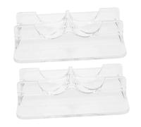 Gatuida 2pcs Transparent Inline Skate Display Stand Space-saving Vertical Roller Skates Holder for Various and Models Easy-clean Shoe Display Rack for Home and Retail Collections