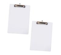 Gatuida 2PCS Transparent Writing Clipboards Thick Flexible Lightweight Student School Office Supplies Folder Boards for Easy Portable Use
