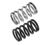 Gatuida 2pcs Tremolo Bridge Springs for Electric Guitar Jazz Bridge System Replacement Black and Silver Elastic Arm Tension Springs for Precise Tuning and Smooth Tremolo Motion Guitar