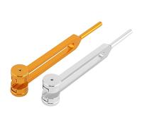 Gatuida 2Pcs Tuning Fork for Ear Cleaning Nerve Testing Frequency Durable Clinical Sensory Tools for Health Care Gold Silver Finish