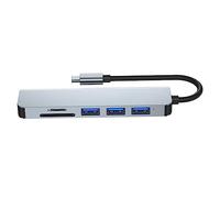 Gatuida 2pcs Type-c USB Hub Ports Multifunction Data Hub Expansion Transfer Adapter for Laptop USB Port Extension