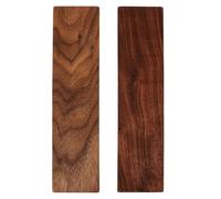 Gatuida 2Pcs Unfinished Thick Black Walnut Wood Blocks for DIY Carving Crafting Whittling Smooth Surface Safe for Beginners and Professionals