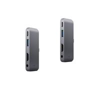 Gatuida 2pcs USB C Hub Adapter Usb-c Type C Pd Charging USB Headphones for Laptop Use Multiple Devices Simultaneously