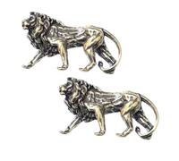 Gatuida 2Pcs Vintage Lion Keychain Creative Car Pendant Decorative Key Ring for Women Stylish Home and Bag Accessories