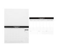 Gatuida 2pcs White Paper Planner Notebook with Premium Writing Quality, Weekly and Monthly Layouts for Task and Habit Tracking, Desk Planner at Work and Study