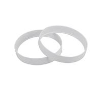 Gatuida 2pcs White PP Plastic Putting Cup Rings Durable Golf Training Aid for Enhanced Visibility Stability Putting Standard Hole Cup Accessories