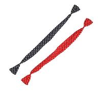 Gatuida 2pcs Wide Dot Hair Bands for Women Stylish Chiffon Bunny Ear Headbands Durable Elastic Hair Accessories for Makeup Yoga Spa and Daily Use
