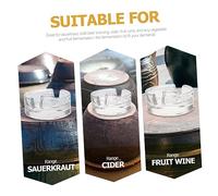 Gatuida 2Pcs Wide Mouth Fermenting Jar Glass Weights with Lids Kitchen Fermentation for Sauerkraut Kimchi and Pickling Easy to Use and Clean