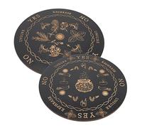 Gatuida 2Pcs Wooden Divination Board Metaphysical Pendulum Tool for Decision Making Compact and Smooth Design for Divination Enthusiasts Decorative Home Accent