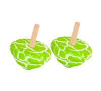 Gatuida 2Pcs Wooden Gyro Fun Shape Recognition Plaything for Creative Enhances Cognitive Skills Hand Eye Coordination Safe Design for Parent Interaction