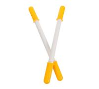 Gatuida 2pcs Yellow Threaded Plastic Handles for Rocking Horses Ergonomic Replacement Grips for Rocker Accessories Comfortable Nonslip DIY Assembly Parts