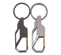 Gatuida 2pcs Zinc Alloy Keychain Holder for Men, Multifunctional Key Chain Rings with Hook, Stylish Waist Buckle Car Key Chain Accessories for Everyday Use
