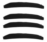 Gatuida 2sets Durable Replacement Headphone Headband Cushions Black Soft Protective Covers Compatible with Marshall Headset for Comfortable Wear and Easy Installation 2pcs*2