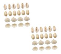 Gatuida 2sets Natural Drilled Conch Shells for Crafting for Fish Tank Decoration and Photo Props Shell Adornments 100pcs*2