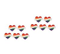 Gatuida 2sets Rainbow Color Brooch Corsage Pins for Lgbtq Pride Colorful Dress Accessories for Love and Celebration for Events and Casual Wear 5pcs*2
