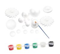 Gatuida 2Sets Solar System DIY Craft Foam Balls Unfinished Planet Model Kit for Creative Projects Includes Sun Balls Paint for for Art and Educational