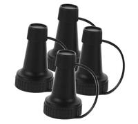 Gatuida 2sets Transparent Pour Spouts for Liquor Olive Oil Bottles Nozzle for Accurate Liquid Dispensing Fun Enhancement with Crystal Beads for Cooking and Games 4pcs*2