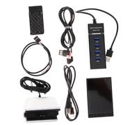 Gatuida 3.5 Inch Ips USB Computer Case Secondary Screen with 320x480 Resolution Screen Brightness Adjustment and Dual USB Ports Powered Sensor Panel PC Monitor for Network and Hdd Data