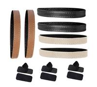Gatuida 3 Pairs Detachable Elastic Anti-Slip High Heel Shoe Straps Non-Skid Bands for Secure Fit Comfortable Walk in Matte Black Brown