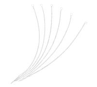 Gatuida 3 Pairs Sterling Silver Thread Earrings Jewelry Making Supplies DIY Accessories for Women Tarnish Resistant Ear Threads with Rod and Ring Design for Custom Handmade Jewelry