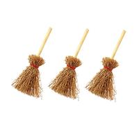 Gatuida 3 Pcs Halloween Witch Broom Brooch Stylish Breastpins Costume Accessories for Women Casual and Party Wear