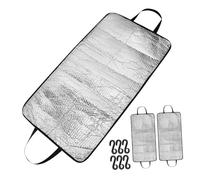Gatuida 3 Pcs Insulated Aluminum Foil Air Conditioner Cover for Outside Units Mini Split Ac Shade Xin UV Resistant Weatherproof Protector for Patio Balcony Garden Seasonal Use