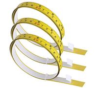 Gatuida 3 Pcs Self Adhesive Measuring Tape with Imperial and Metric Scales Sticky Backing Workbench Rulers for Carpenters Architects and Household Daily Measurement Markings for Precise