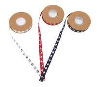 Gatuida 3 Rolls Volleyball Pattern Craft Ribbon White Red Blue Tulle for DIY Sewing Decorative Wrapping and Home Decor